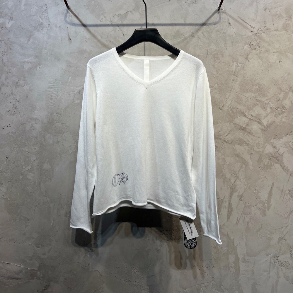 Chrome Hearts White Long Sleeve Tee